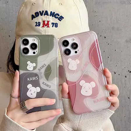 カウズアイフォン 14promax半透明カバー