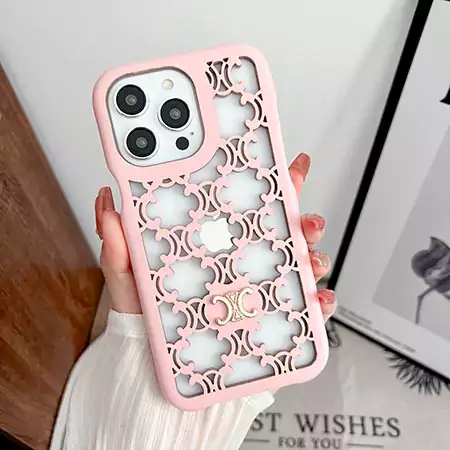 透かし彫り Celineアイフォーン16ケース