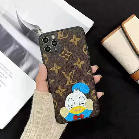 ルイ ヴィトン&times;ディズニーコラボ iphone16/16pro ケース ドナルドダックジッ vuitton iphone16promaxケース アニメーション