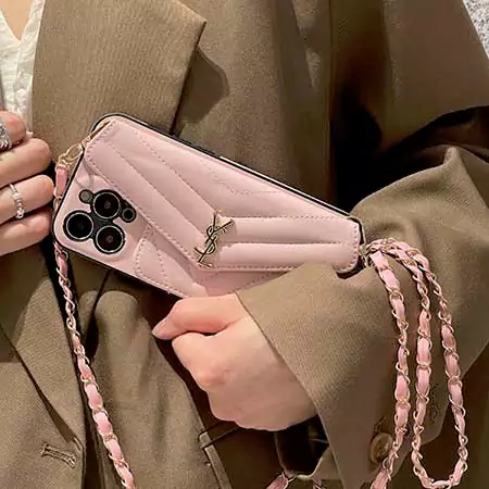 サンローラン iPhone16 ケース レザー