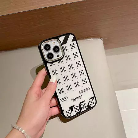 オフホワイトiphone16/16pro/16promaxケースハイブランド