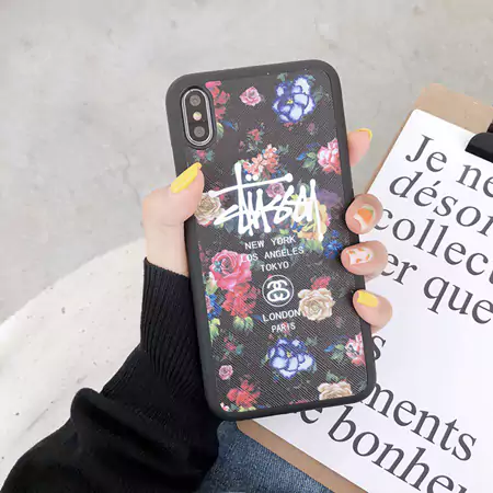 ランド柄 stussy iphone12ケース