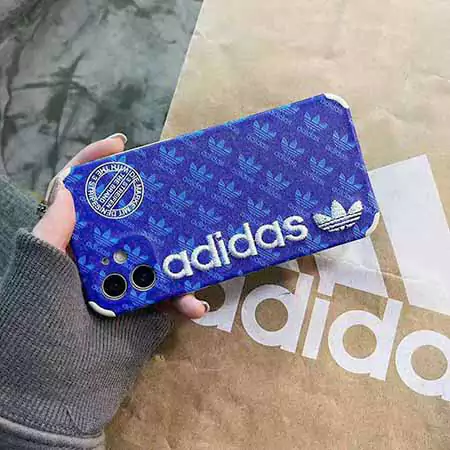 iphone8プラス スマホケース 三つ葉ロゴ 付き adidas