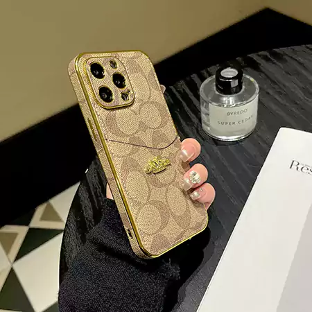 coach シグネチャー iphone 16 plusケース