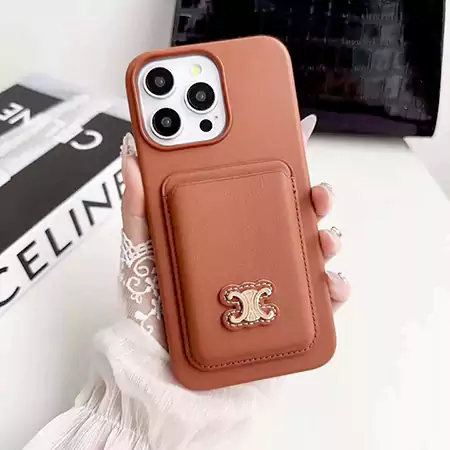 celine iphone16ケース カードポッケト付き