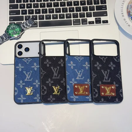 LV iPhone17Proケース デニム