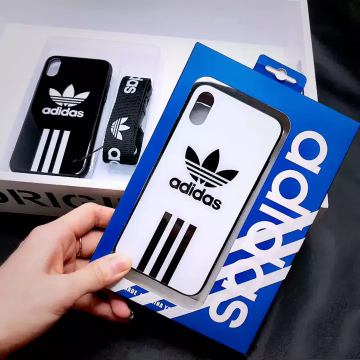 背面ガラス Adidasカバー iphone8