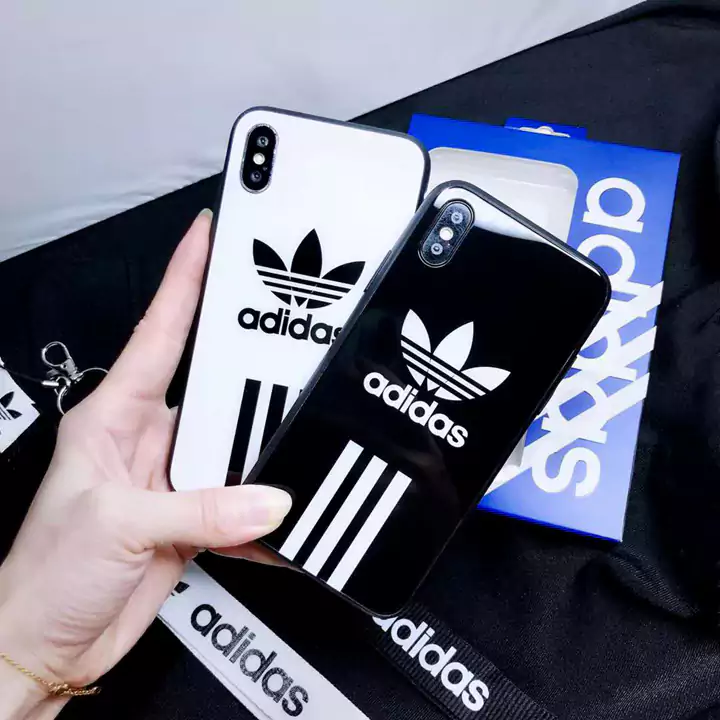 背面ガラス Adidasカバー iphone8