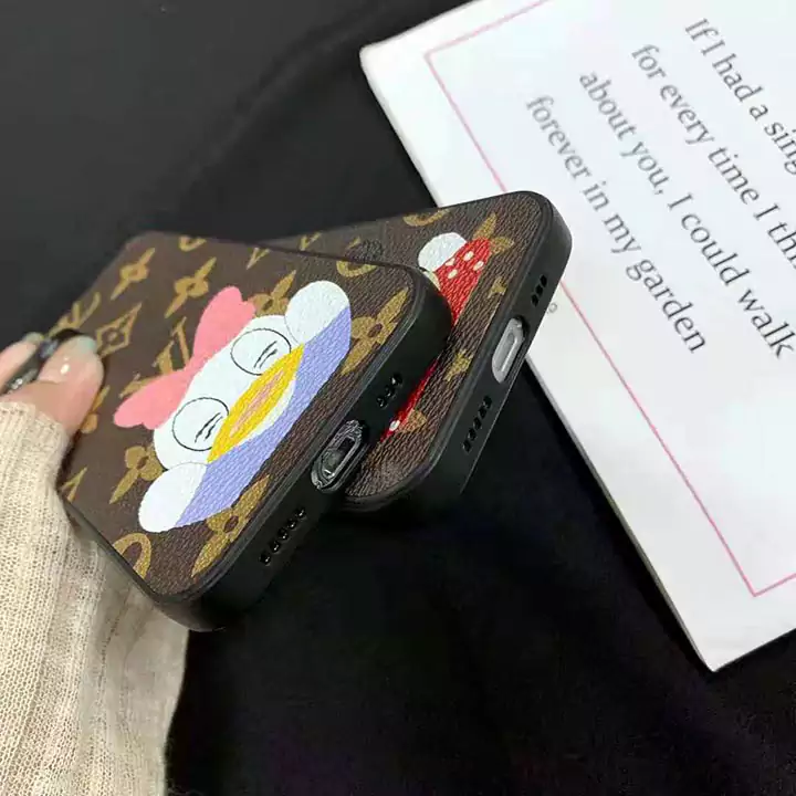 ルイ ヴィトン&times;ディズニーコラボ iphone16/16pro ケース ドナルドダックジッ vuitton iphone16promaxケース アニメーション