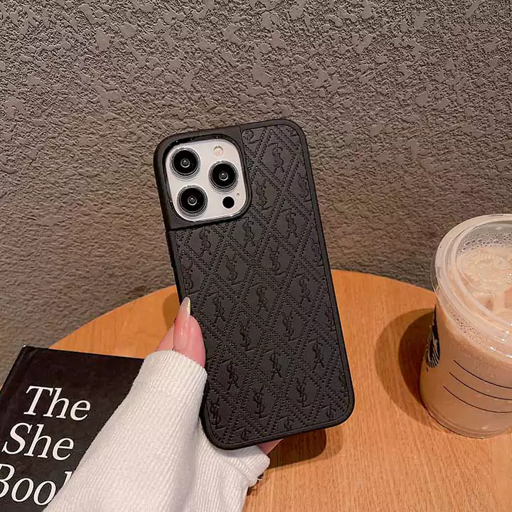 ブランド イヴサンローランYSL iphone16 16pro 革ケース薄型 型押し ブランドロゴ SC23080205