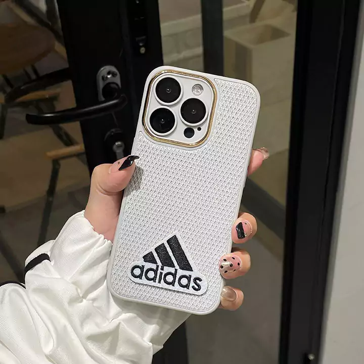 Adidas スマホケース ブランドロゴ