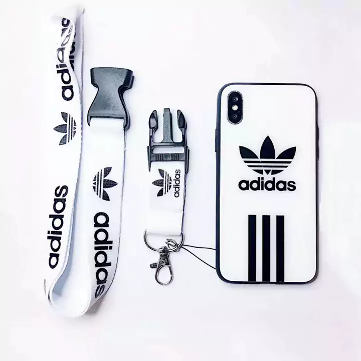背面ガラス Adidasカバー iphone8