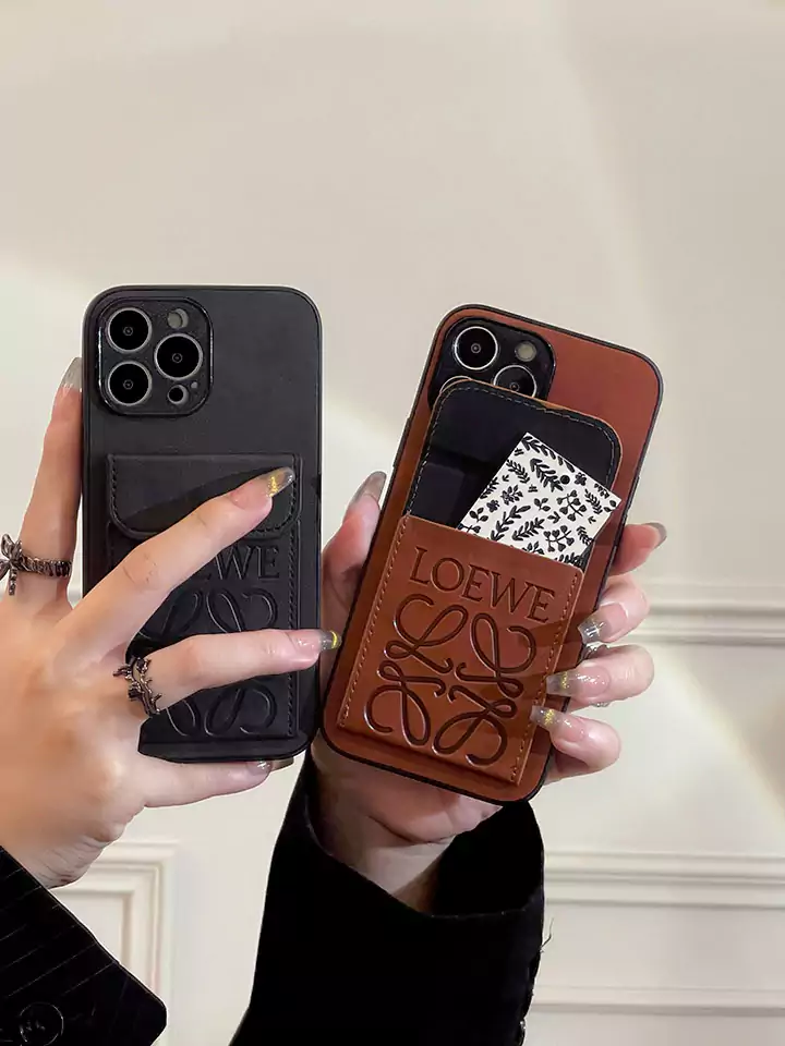 アイフォーン 15 皮製 loewe風 アイフォーン 15