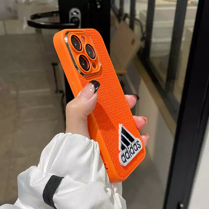 Adidas スマホケース ブランドロゴ