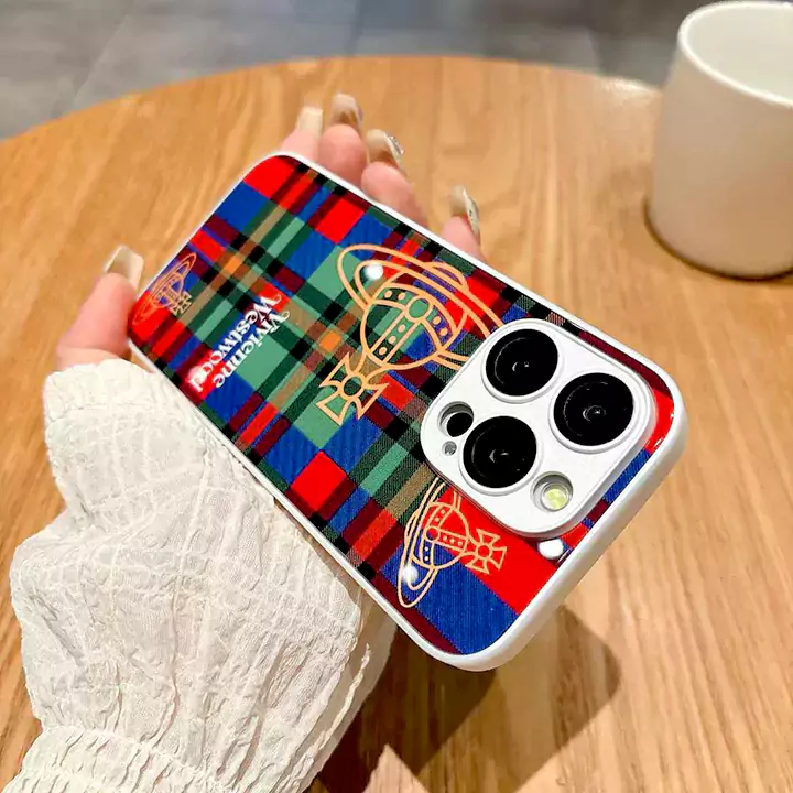 vivienne iphone16 plusカバー 強化ガラス