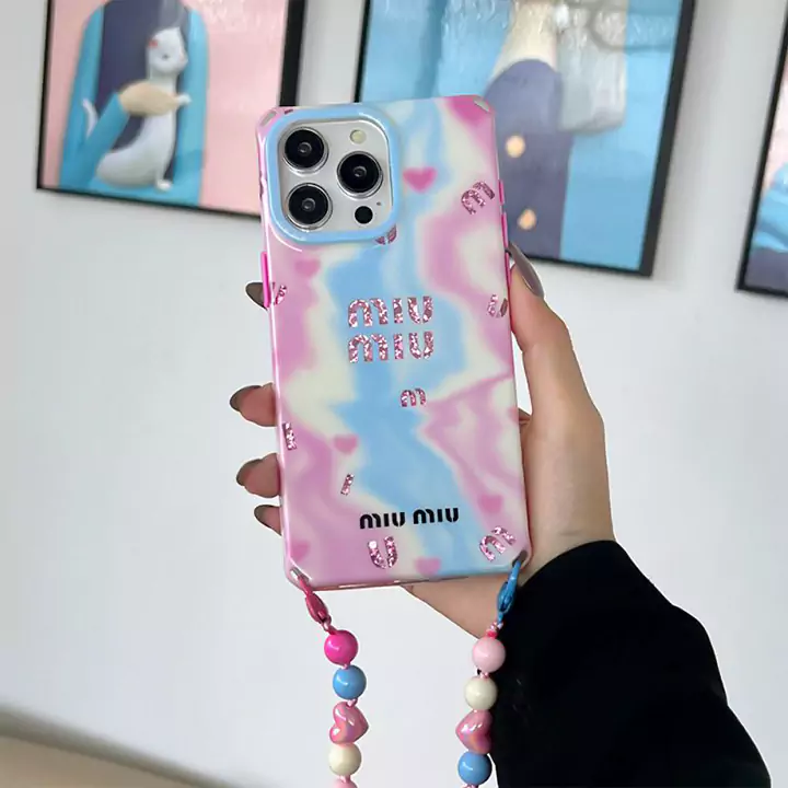 miumiu iphone16ケース 穴付き