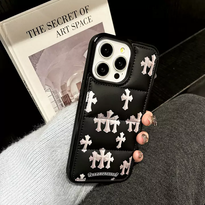 クロームハーツgalaxy s24 s23 s22スマホカバー ブラック