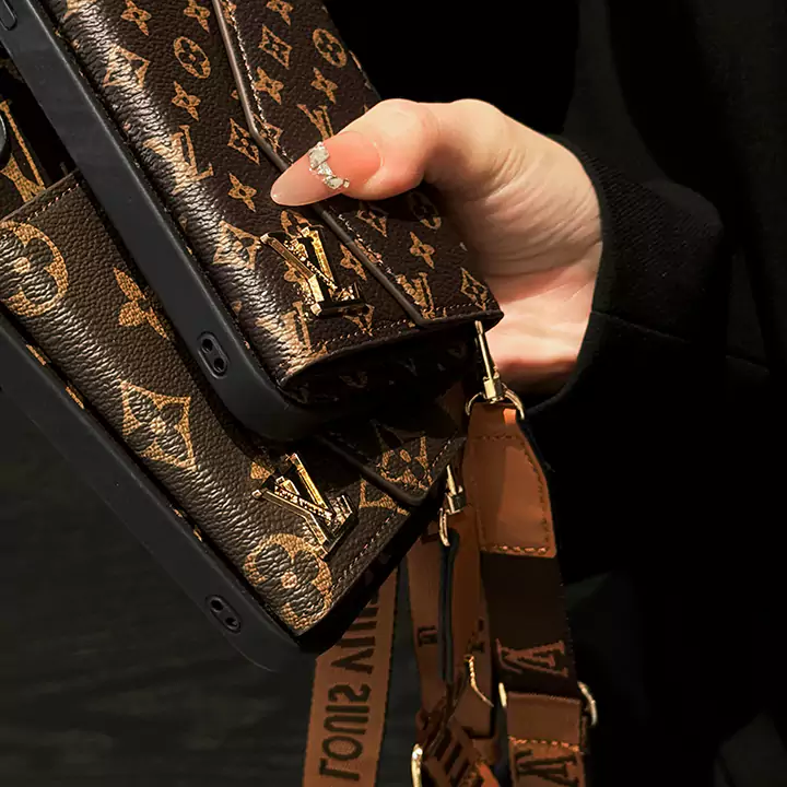 ビトンアイフォン16 proケースショルダー斜めがけ