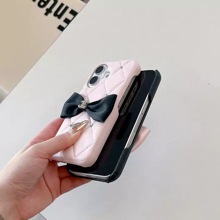 chanel iphone16 plusケースリボン